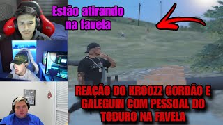 REAÇÃO DO KROOZZ GORDÃO E GALEGUIN COM PESSOAL DO TODURO NA FAVELA DA BDL [upl. by Zacharie957]