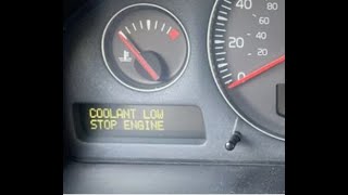 Volvo quotCoolant Low Stop Enginequot Message  Temp fix shorts diymechanic xc90 warninglights howto [upl. by Berrie740]