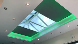 Blackout pleated roof lantern solution  Aquarius Blinds [upl. by Ayital]