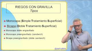 PAVASF 43 Los riegos con gravilla concepto y tipos [upl. by Creight]