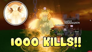 1000 KILLS KILLSTREAK SHOWCASE  Slap Battles [upl. by Nilson]