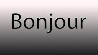 Learning French  quotBonjourquot Pronounciation and Definition [upl. by Burg]