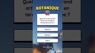 Quiz  5 questions de botanique Quiz shorts [upl. by Dinsdale]