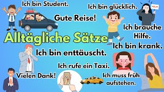 Über 500 tägliche Sätze auf Deutsch für Anfänger  Mehr als drei Stunden Lernen [upl. by Nali]