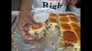 PHILLY CHEESE SLIDERS WITH HAWAIIAN ROLLS [upl. by Nolana]