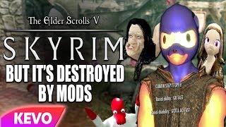 Skyrim but its destroyed by mods [upl. by Ahsiym782]