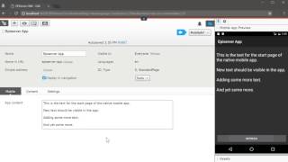Episerver for native mobile app content with live preview [upl. by Wilma]