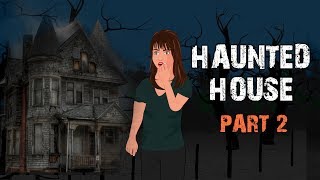 Haunted House Halloween Animated Horror Story  Part 2 English [upl. by Merow]