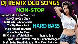 DJ REMIX OLD SONGS  DJ NONSTOP MASHUP 2024  90S HINDI SONGS  Old Remix songs HARD BASS [upl. by Intihw378]