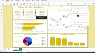 Power BI Dashboard  Adidas Sales Dashboard [upl. by Eniretak]