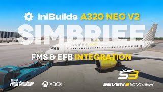 INIBUILDS A320 V2 Simbrief Integration TUTORIAL microsoftflightsimulator msfs2020 msfs [upl. by Llenna834]