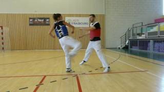 tuto Les Bases du Combat Sportif en Taekwondo WTF [upl. by Jaime]