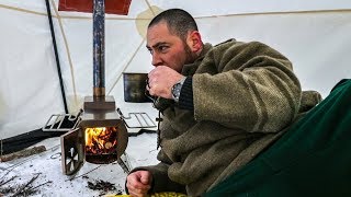 SNOWTREKKER CANVAS WALL TENT GSTOVE  30 MINUTE SETUP REVIEW [upl. by Stearns]