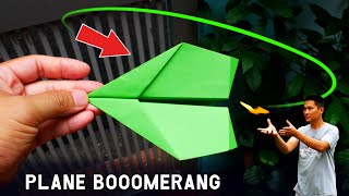 How to make paper airplanes fly back to you Plane boomerang [upl. by Branham]