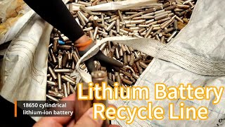 New Pyrolysis Lithium Battery Recycling Plant [upl. by Alius996]