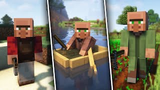 Villager Workers Mod Showcase  Hire Villagers In Minecraft [upl. by Rutan]