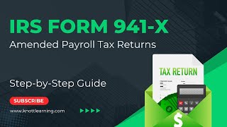 IRS Form 941X Amended Payroll Tax Return  StepbyStep Example [upl. by Assel]