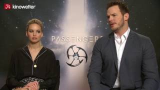 Interview Jennifer Lawrence amp Chris Pratt PASSENGERS [upl. by Ahsir]