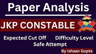 JKP CONSTABLE 1 Dec  Exam Analysis  JKP CONSTABLE EXAM  By IG CLASSES [upl. by Gschu]