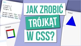 Trójkąt w samym CSS [upl. by Ishmael820]