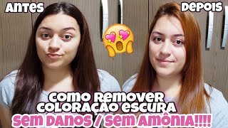 DEKAPCOLORCOMO REMOVER COLORAÇÃO ESCURA DO CABELO SEM DESCOLORIR PASSO A PASSO em dona de casa [upl. by Ahsyekal675]