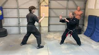 KENPO Green Belt Freestyle Techniques Part 1  Jamie Seabrook [upl. by Adivad]