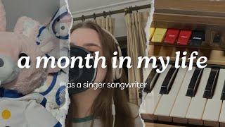 i vlogged every single day for a month  diaries of a singer songwriter [upl. by Acsecnarf]