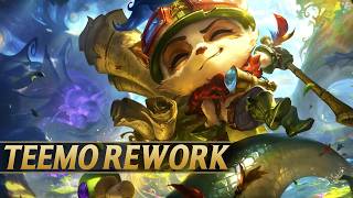 TEEMO REWORK NEW GAMEPLAY Abilities Skins Comparison Splash Art  League of Legends [upl. by Lenor]