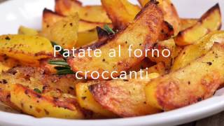 Patate al forno croccanti fuori e morbide dentro [upl. by Armallas]