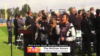 The McClain Sisters peform at MLB Urban Youth Academys Community Day2013mov [upl. by Trik]