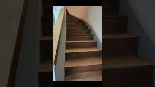 rénovation dun escalier ponçage et vitrification Plastor v33 parquet woodworking satisfying [upl. by Eibrad102]