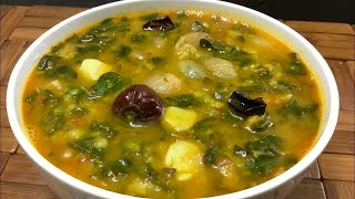 முருங்கைக்கீரை குழம்பு Murungai Keerai KulambuDrumstick leaves sambar recipe Tamil spinach curry [upl. by Leda]