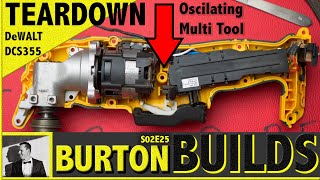 TEARDOWN  DeWALT DCS355 20v XR DCS354 Atomic Oscillating Multi Tool  BURTON BUILDS 4K [upl. by Sesiom301]