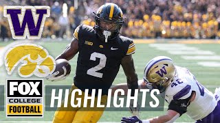 Washington Huskies vs Iowa Hawkeyes Highlights  FOX College Football [upl. by Hseyaj]