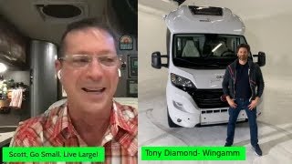 Tony Diamond of TM Motorhome Sales LLC Oasis 540 Featured on Go Small Live Large [upl. by Elletnuahs]