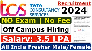 TCS Recruitment 2024 TCS hiring Freshers  Latest Hiring  TCS JOBS  OFF Campus Placements  jobs [upl. by Suiramaj]