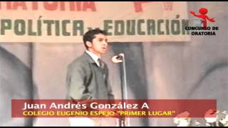 Concurso de Oratoria quot Juventud Política y Educaciónquot 2003 [upl. by Nosydam]