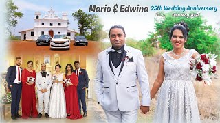 MARIO amp EDWINA 25th Wedding Anniversary Cinematic Highlights Video  18th May 2024  Chandor Goa [upl. by Cicenia101]