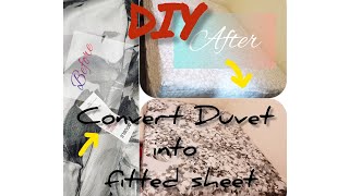 Transform Your Duvet Quick amp Easy fitted sheet DIY [upl. by Stoller]