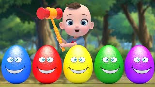 Baby 5 Color Eggs Song  Twinkle Little Star Nursery Rhymes  Baby amp Kids Songs [upl. by Gerianna122]