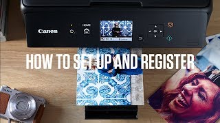 Canon PIXMA TS Series How to set up and register [upl. by Aehtla]