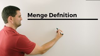 Menge Definition Mengenlehre Mathehilfe online Erklärvideo  Mathe by Daniel Jung [upl. by Gillett]