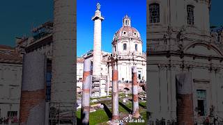 quotColonna Traianaquot and quotForo Traianoquot Rome Italy rome italy traveling travelitaly [upl. by Jahdol]