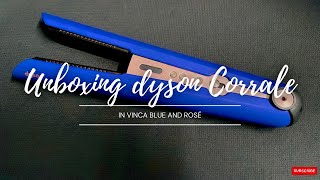 Ultimate Unboxing Dyson Corrale Hair Straightener  Special Gift Edition in Vinca Blue amp Rosé [upl. by Adnicul]