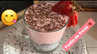 ‼️Si Tienes Fresas 🍓 Y Chía Prepara Este Pudín 😋‼️Receta Saludable 😋 [upl. by Sumerlin]