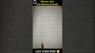 Histone And NonHistone Protein shorts biology notes [upl. by Marcelo]