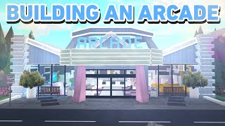 BUILDING AN ARCADE IN MY BLOXBURG CITY [upl. by Tahpos]