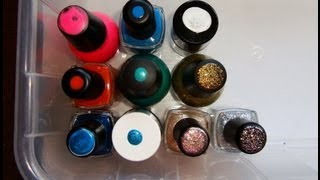 Cómo guardar tus esmaltes de uñas trucos  How to storage your nail polishes tips [upl. by Molloy635]