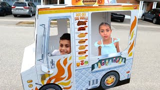 Heidi and Zidane food truck fun story for kids [upl. by Hanahs147]