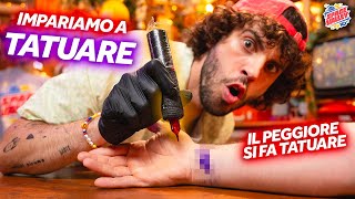 Chi è più bravo a TATUARE ft Tatuatore Professionista [upl. by Euqinmod]